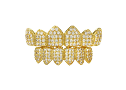 Micro Pave Hip Hop Top and Bottom Grillz